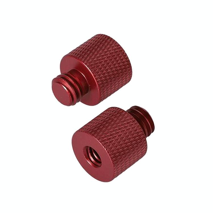 10-Piece 1/4 to 3/8 Screw Adapter | Red