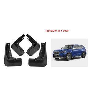 For BMW X1 X 2023 | 4 Pcs / Set Car Auto Soft Plastic Splash Flaps Fender Guard