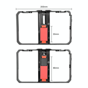 Vlogging Video Rig with LED Light, Mic & Tripod
