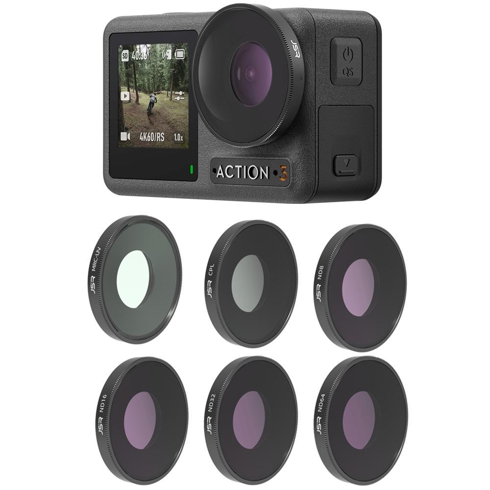 4-in-1 Lens Filter Set for DJI Action 3 | UV | CPL | ND8-64