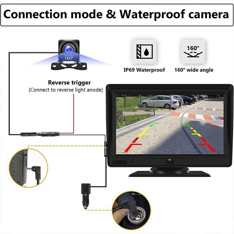 Car Navigator with Dual-Lens Recorder | 7" Touch Display | Smart Driving & Wireless Setup