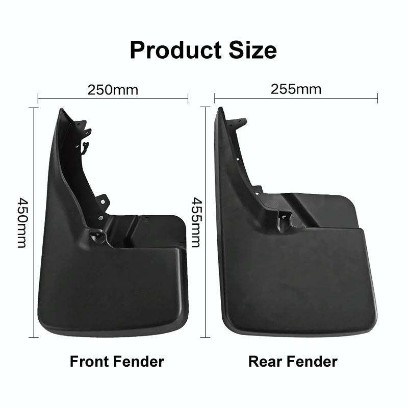 For Dodge Ram 1500 / 2500 / 3500 2010-2018 | 4 Pcs / Set Car Auto Soft Plastic Splash Flaps Fender Guard