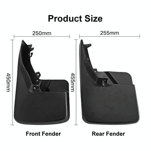 For Dodge Ram 1500 / 2500 / 3500 2010-2018 | 4 Pcs / Set Car Auto Soft Plastic Splash Flaps Fender Guard