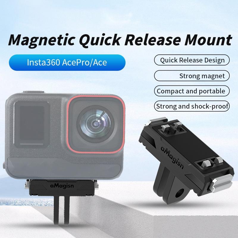 Amagisn Magnetic Quick Release for Insta360 Ace / Ace Pro Sports Camera