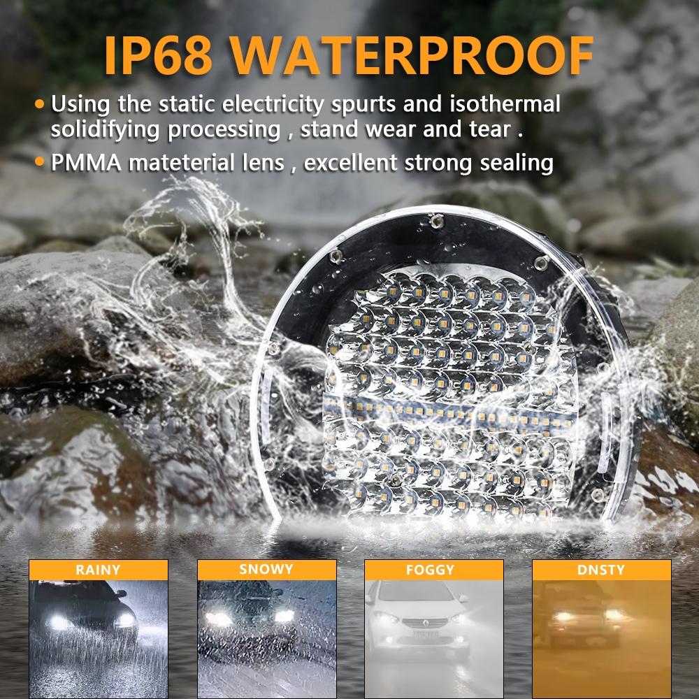 7 Inch Round LED Spotlight | DC 9-30V | 3000K / 6000K | 3500Lm | Truck & Off-Road