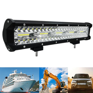15 Inch 75W 7500Lm 6000K LED Strip Working Refit Off-Road Vehicle Lamp Roof Strip Light