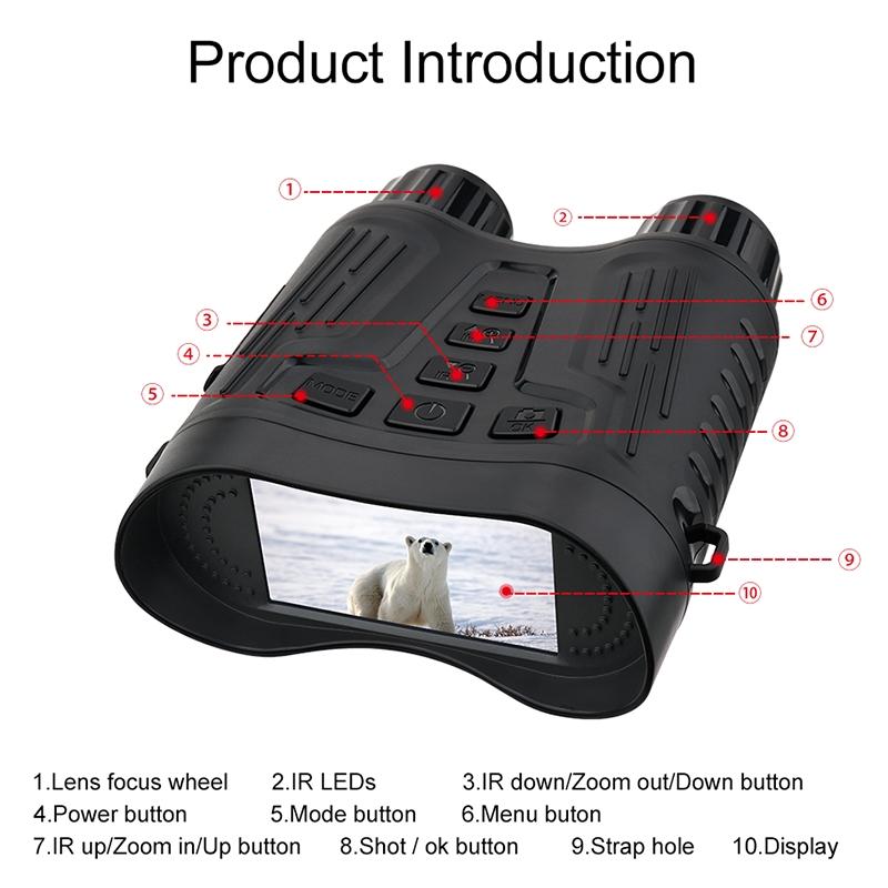 4K Infrared Night Vision Binoculars | 3.2" TFT Screen