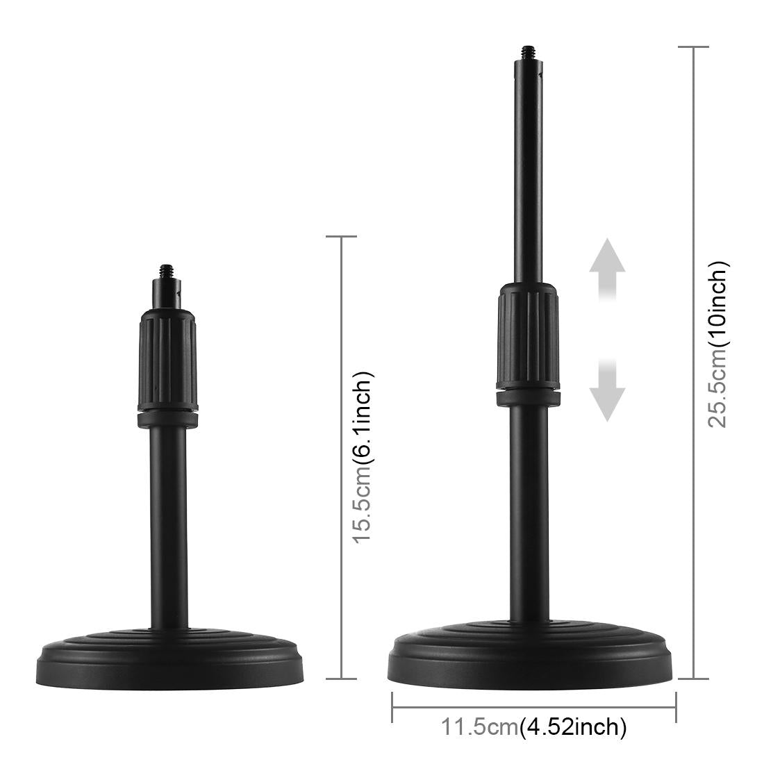 Horizontal Dual Phone Brackets Desktop Ring Light Kit | 4.7 - Inch