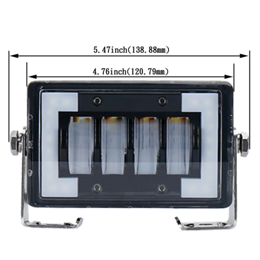 4.76" LED Work Light | 24W | DC 12-24V | 1800LM | IP67 | Front Bumper / Roof Light | With Holder
