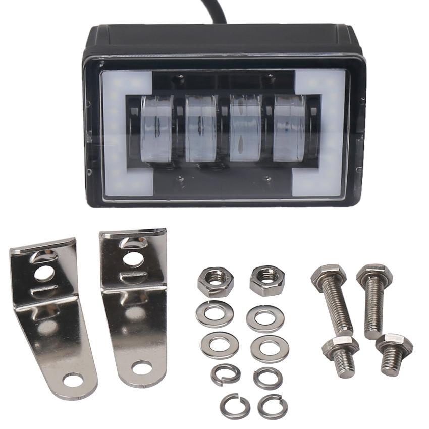 4.76" LED Work Light | 24W | DC 12-24V | 1800LM | IP67 | Front Bumper / Roof Light | With Holder