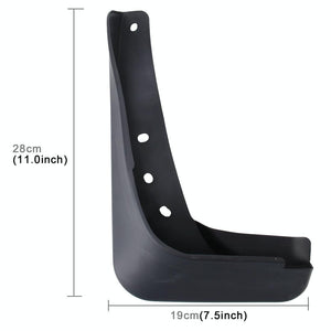 4 Pcs Car Auto Semi-Rigid PVC Splash Flaps Fender Guard for Audi A3 Sedan 2014