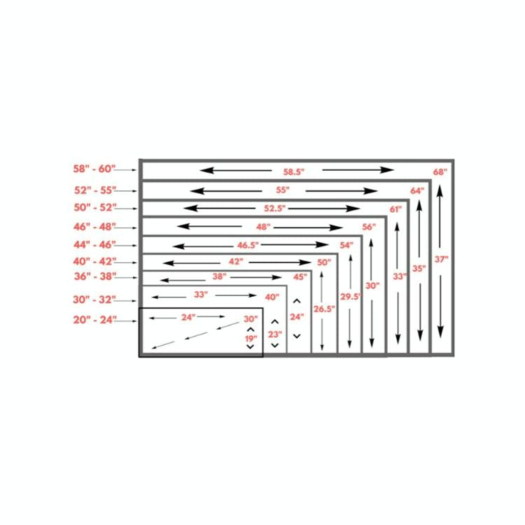 Universal Outdoor TV Cover | 52-55 Inch | Waterproof & Dustproof