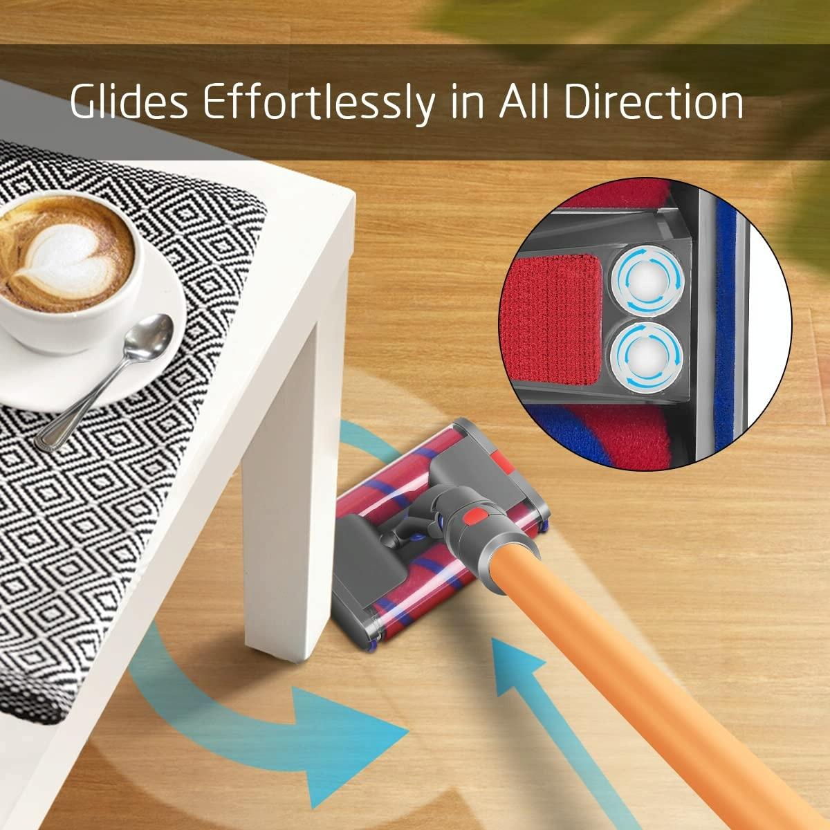 Soft Velvet Double Roller Floor Brush | For Dyson Vacuum Cleaners