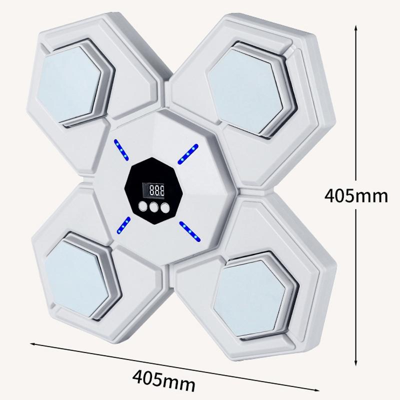 Rechargeable Bluetooth Boxing Machine with Adult & Child Gloves | Blue | With Child Gloves Blue