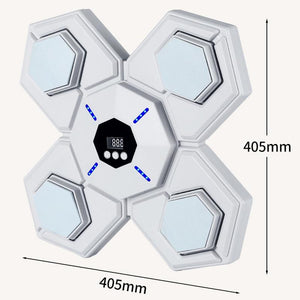 Rechargeable Bluetooth Boxing Machine with Adult & Child Gloves | Blue | With Child Gloves Blue