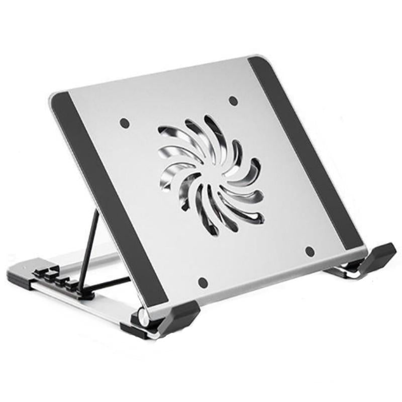 Portable Foldable Laptop Stand with Adjustable Fan | Aluminum