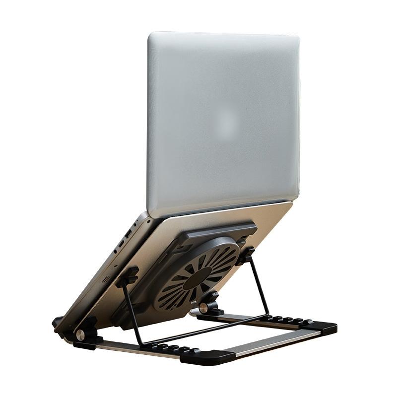 Portable Foldable Laptop Stand with Adjustable Fan | Aluminum