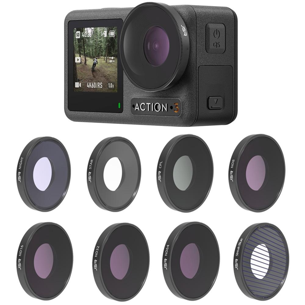 Star Night Lens Filter for DJI Action 3 | Streak CPL ND8 ND16 ND32 ND64