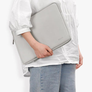 15 / 15.6 Inch Power & Gray PU Leather Laptop Bag