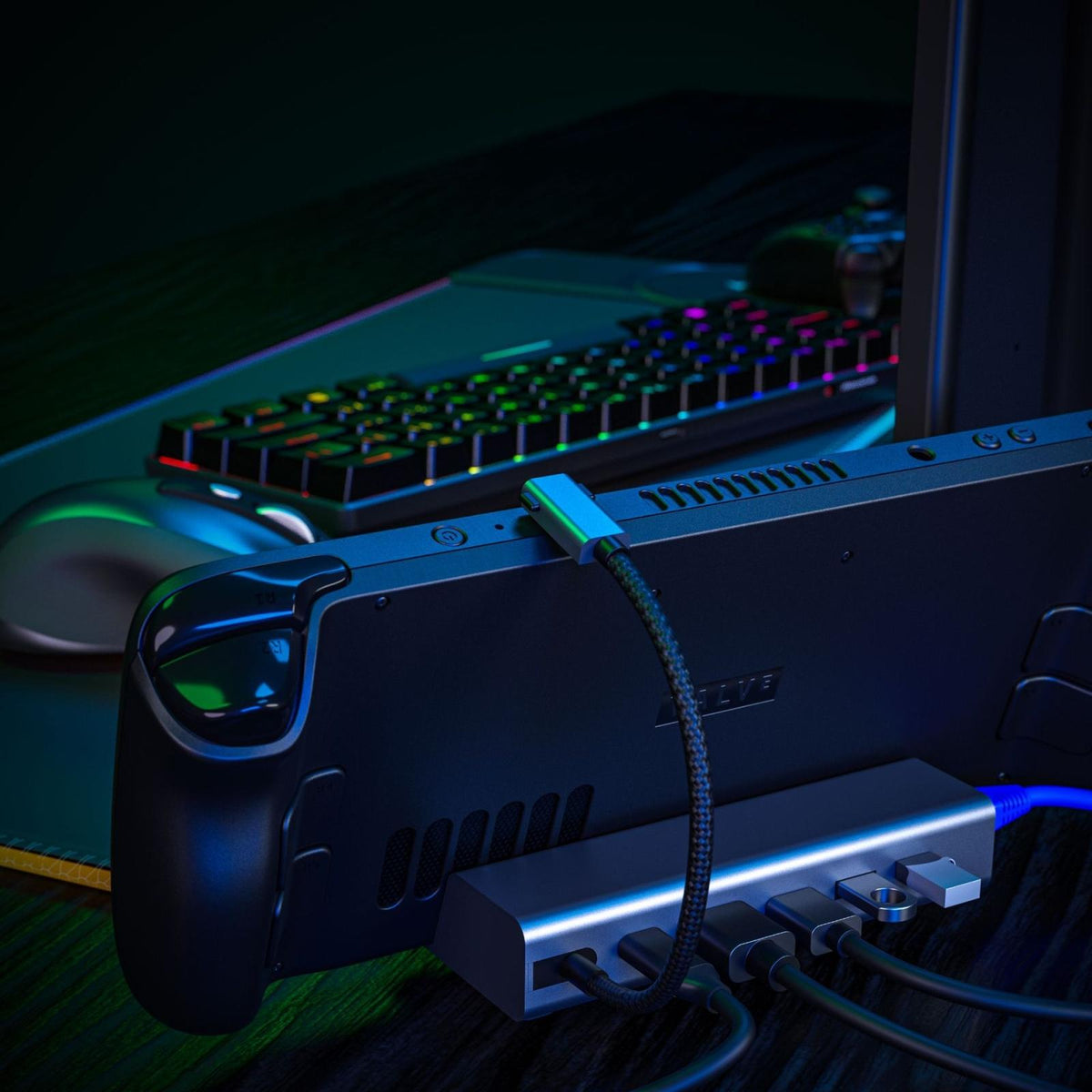 6-in-1 Docking Station for Steam Deck | HDMI | RJ45 | USB 3.0 | USB-C PD 100W