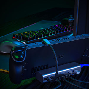 6-in-1 Docking Station for Steam Deck | HDMI | RJ45 | USB 3.0 | USB-C PD 100W