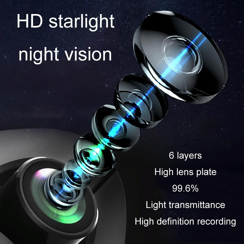 1080P HD Multi-Language Driving Recorder with 3 Lenses