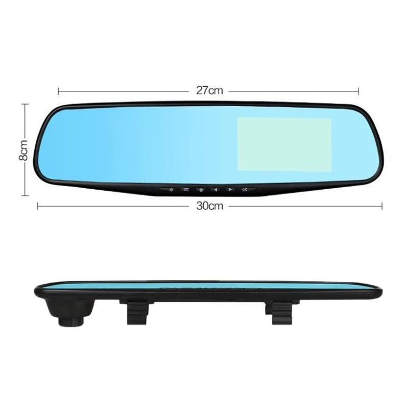 4.3" Dual-Lens HD Night Vision Driving Recorder with Parking Monitoring & Motion Detection | VS6 Car