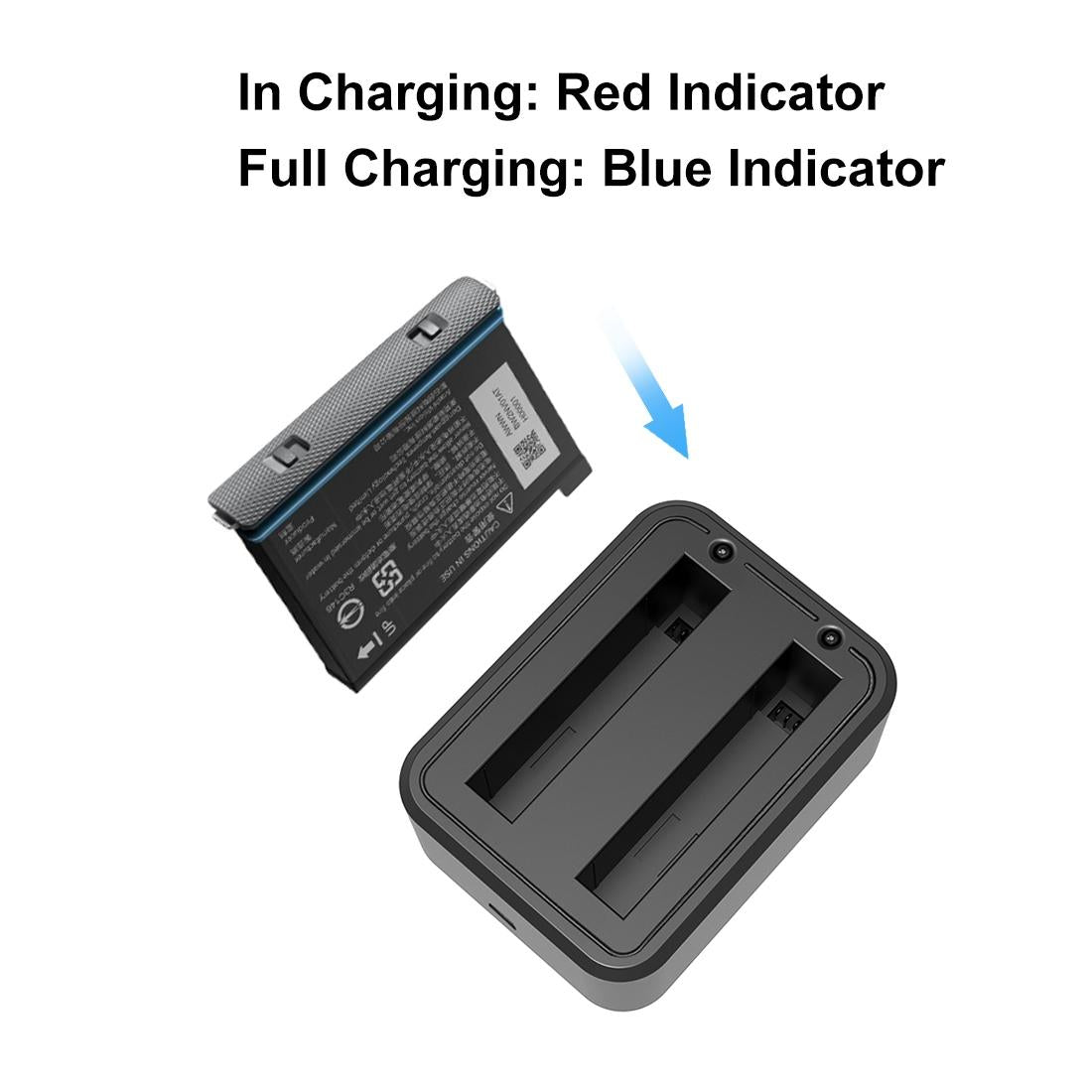 Insta360 X3 Dual Battery Charger with Indicator Light