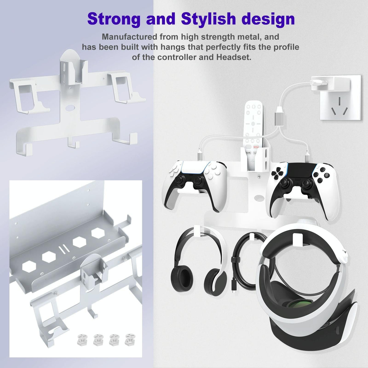 JYS Helmet Headset Storage Rack for PS5/PS VR2 Series