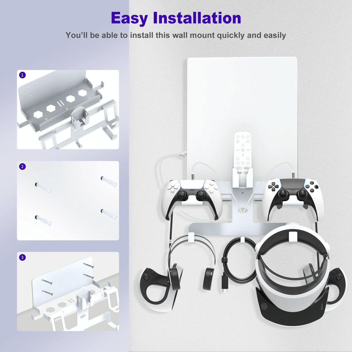 JYS Helmet Headset Storage Rack for PS5/PS VR2 Series