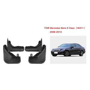 For Mercedes-Benz E-Class 2008-2013 | 4 Pcs / Set Car Auto Soft Plastic Splash Flaps Fender Guard
