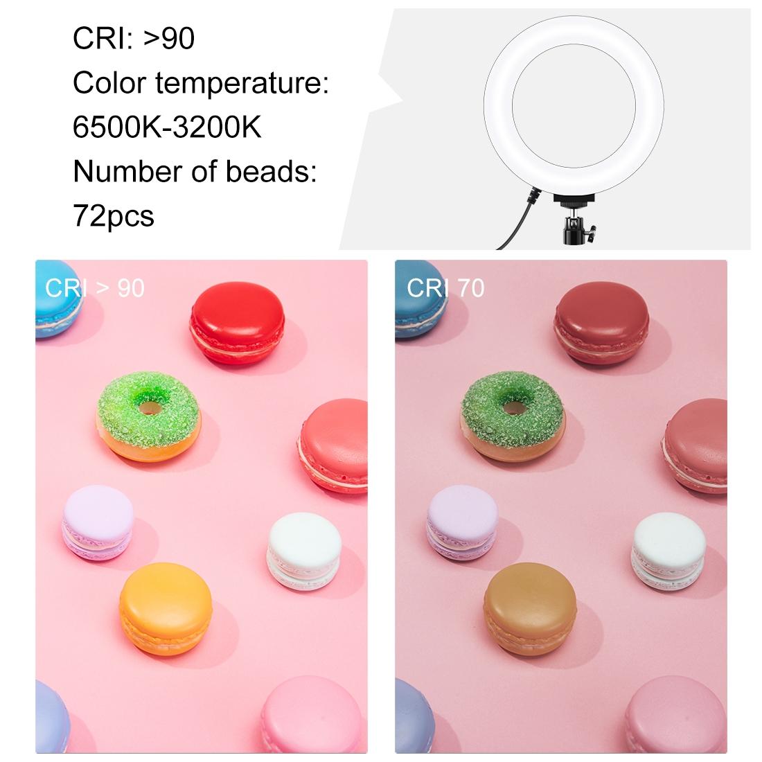 Live Broadcast Phone Bracket & Tripod Mount with Extension Rod & 6.2 Inch LED Ring Light Kit