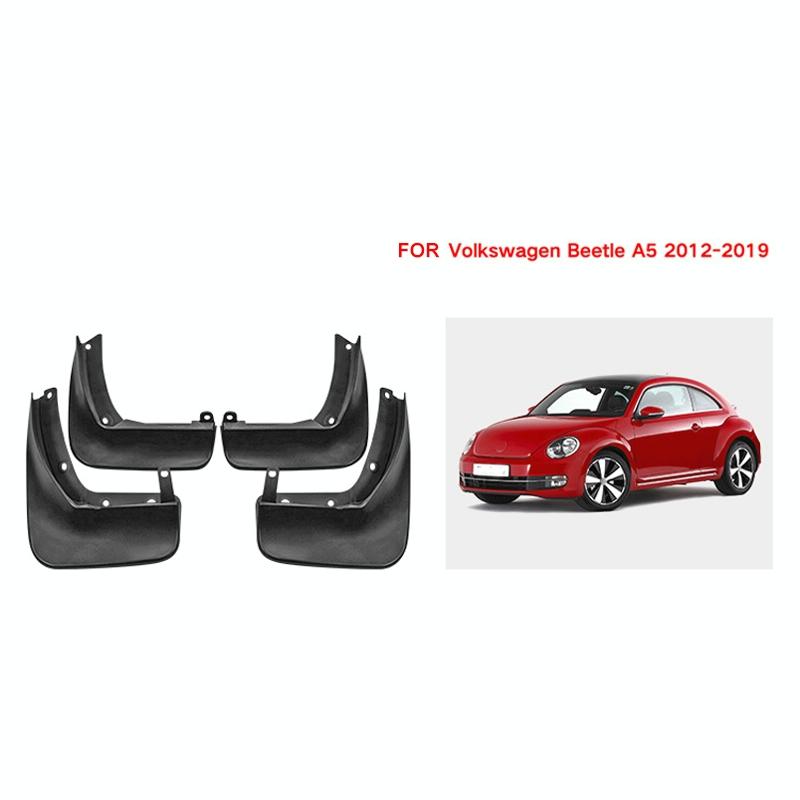 For Volkswagen Beetle 2012-2019 | 4 Pcs / Set Car Auto Soft Plastic Splash Flaps Fender Guard