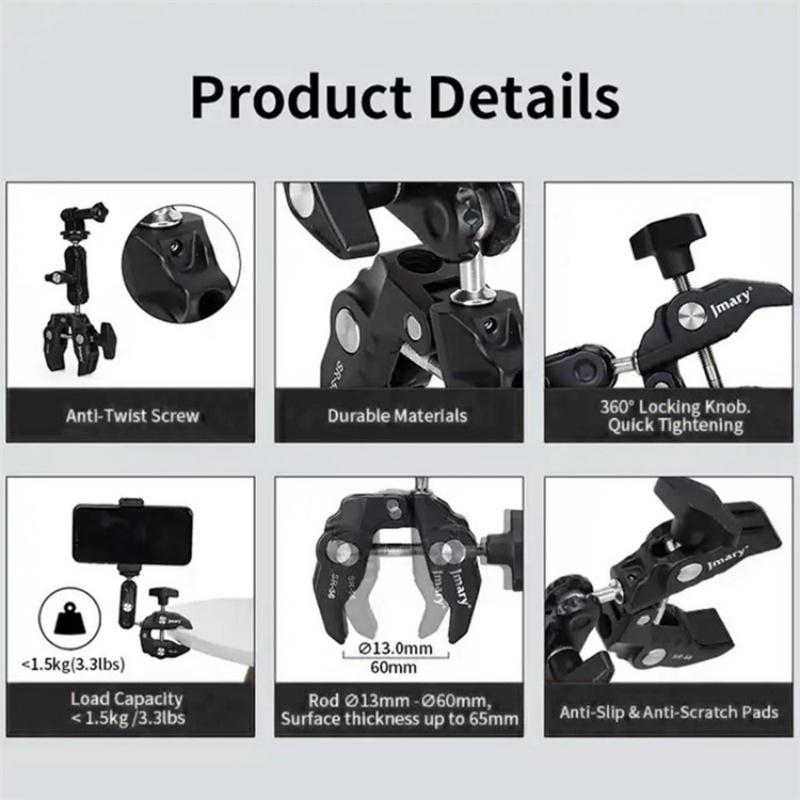 Aluminum Handlebar Magic Arm Rod Mount | Crab Clamp