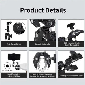 Aluminum Handlebar Magic Arm Rod Mount | Crab Clamp