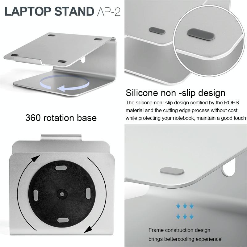 Adjustable Laptop Stand | 360° Rotation | For 11-17 Inch Notebooks