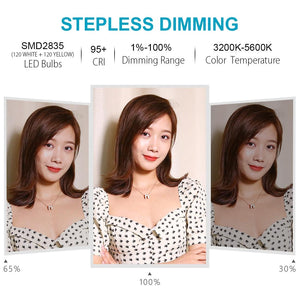 16cm USB LED Ring Light | With Tripod | 3 Modes | Black