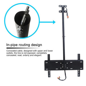 Universal Adjustable TV Wall & Ceiling Mount | 32"-65" Screens | 2M Height & Angle Adjustment