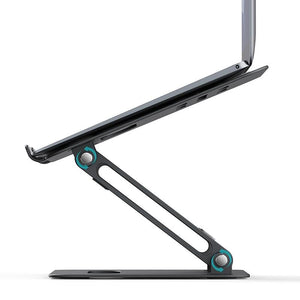Double-Layer Aluminum Alloy Folding Stand for Notebooks & Tablets