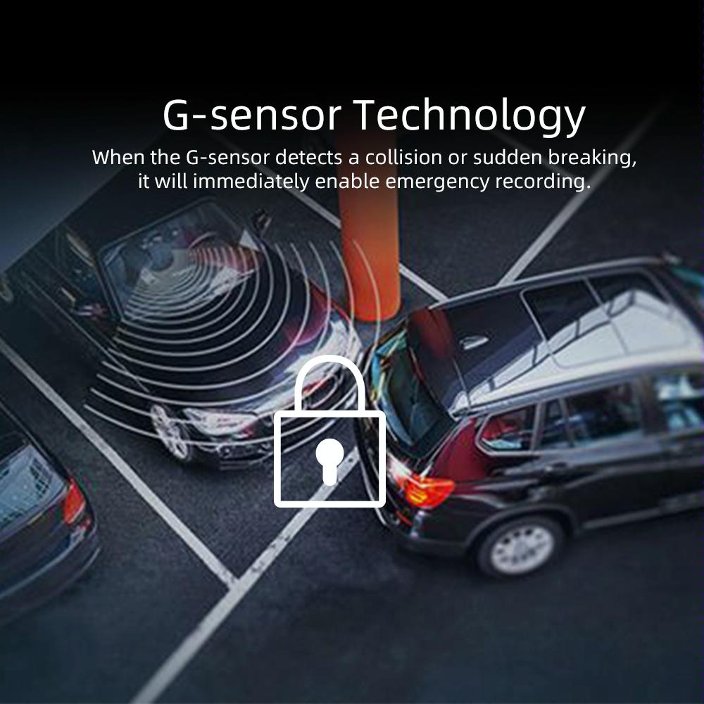 HD 1080p Dual Camera Car Recorder with 4 IPS Screen | 170° Wide Angle