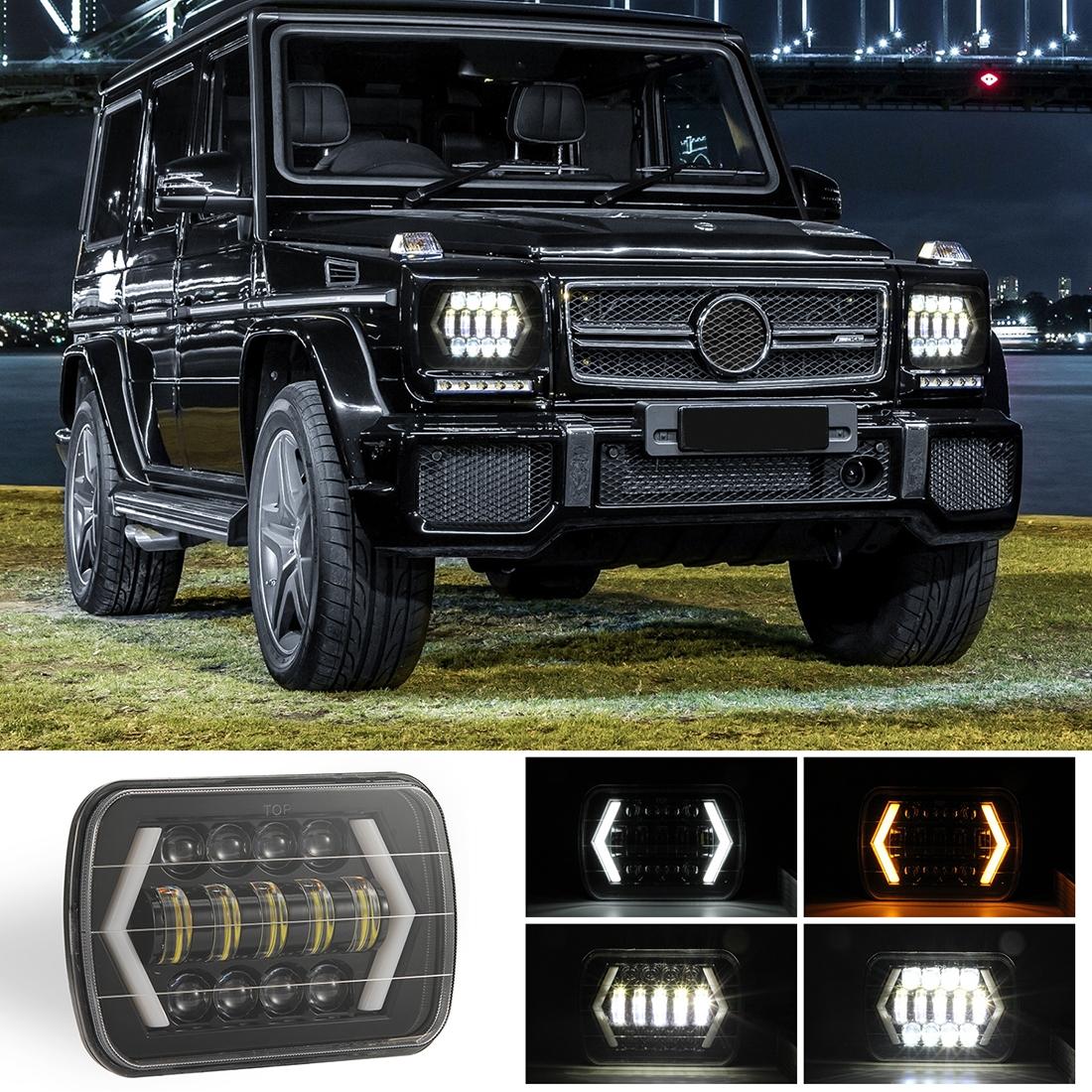 7 Inch LED Headlight | H4 | DC 9-30V | 30W | IP67 | 3000Lm | 6000K | 8 LEDs | Jeep Wrangler