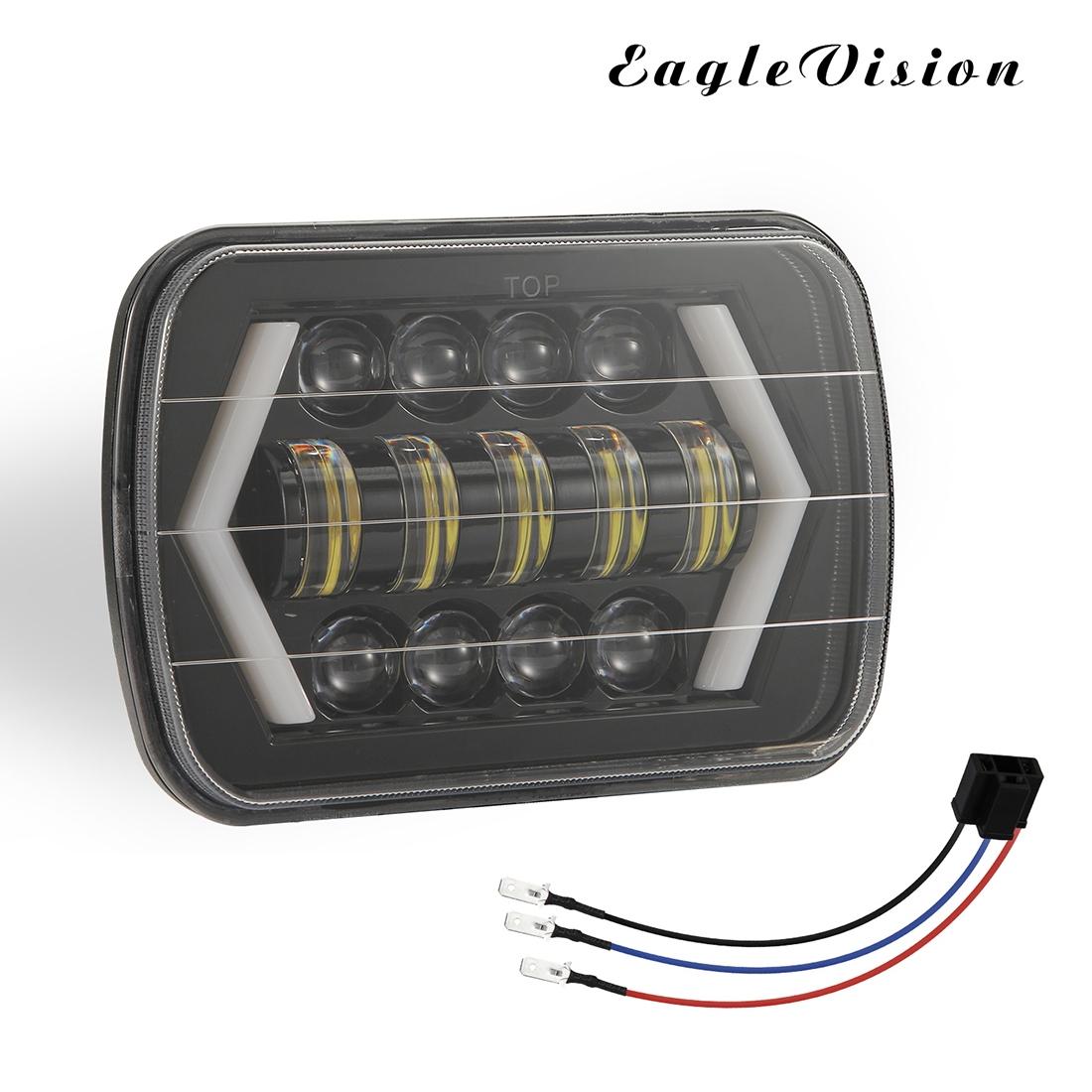 7 Inch LED Headlight | H4 | DC 9-30V | 30W | IP67 | 3000Lm | 6000K | 8 LEDs | Jeep Wrangler