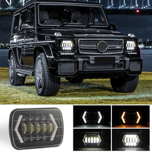 7 Inch LED Headlight | H4 | DC 9-30V | 30W | IP67 | 3000Lm | 6000K | 8 LEDs | Jeep Wrangler