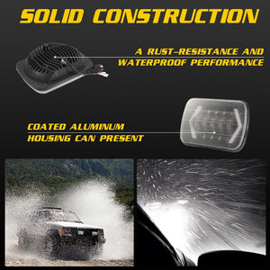 7 Inch LED Headlight | H4 | DC 9-30V | 30W | IP67 | 3000Lm | 6000K | 8 LEDs | Jeep Wrangler