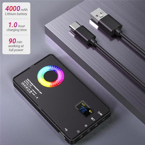 12 Effects RGB Pocket Fill Light with 0.96 TFT Screen for M1SE Photography