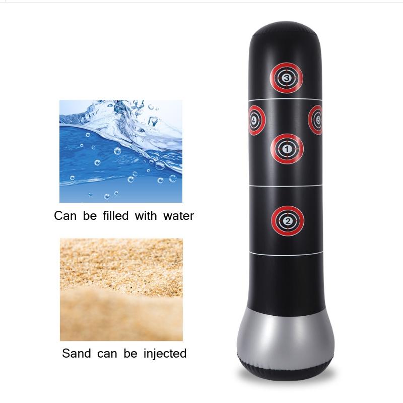 1.5M Vertical Inflatable Punching Bag for Kids | Thickened Tumbler Vent Boxing Column