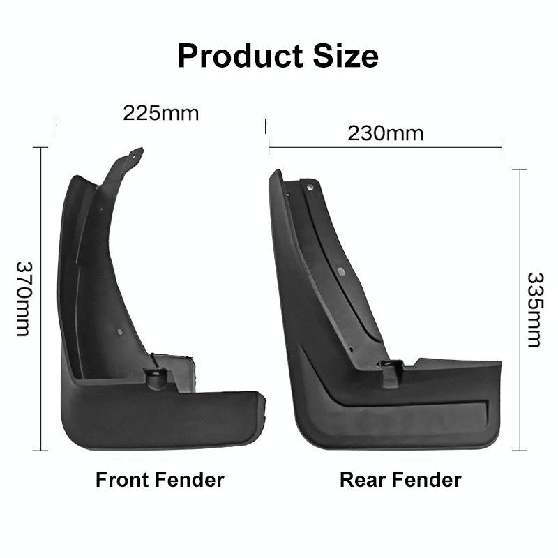 For Volkswagen Tiguan LR-Line 2018-2020 | 4 Pcs / Set Car Auto Soft Plastic Splash Flaps Fender Guard