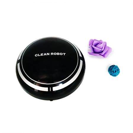 Intelligent 2-in-1 Rechargeable Floor Sweeping Robot Vacuum | Black
