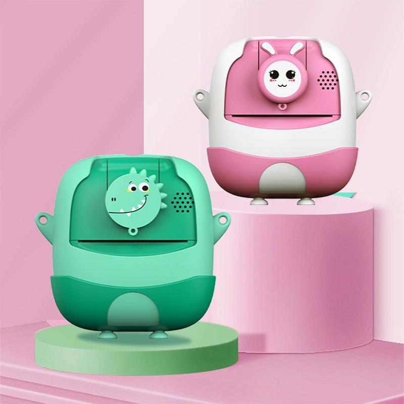 720P HD Reversible Mini Digital Camera | For Children | Cartoon Print | Pink