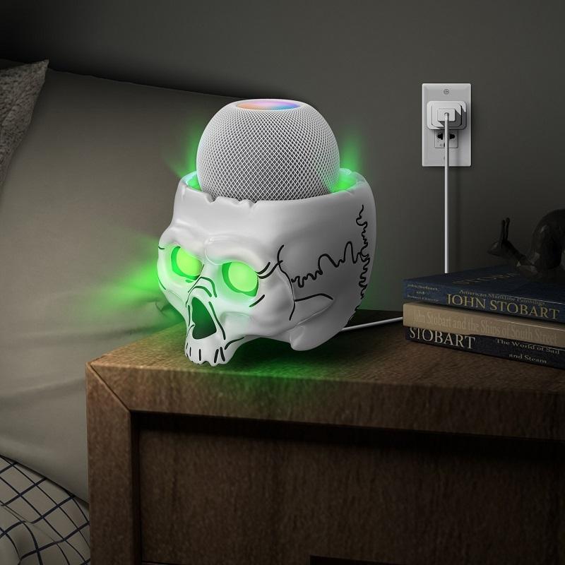 Skull Desktop Stand | 5-Piece Set | Apple HomePod Mini | White | Creative Holder
